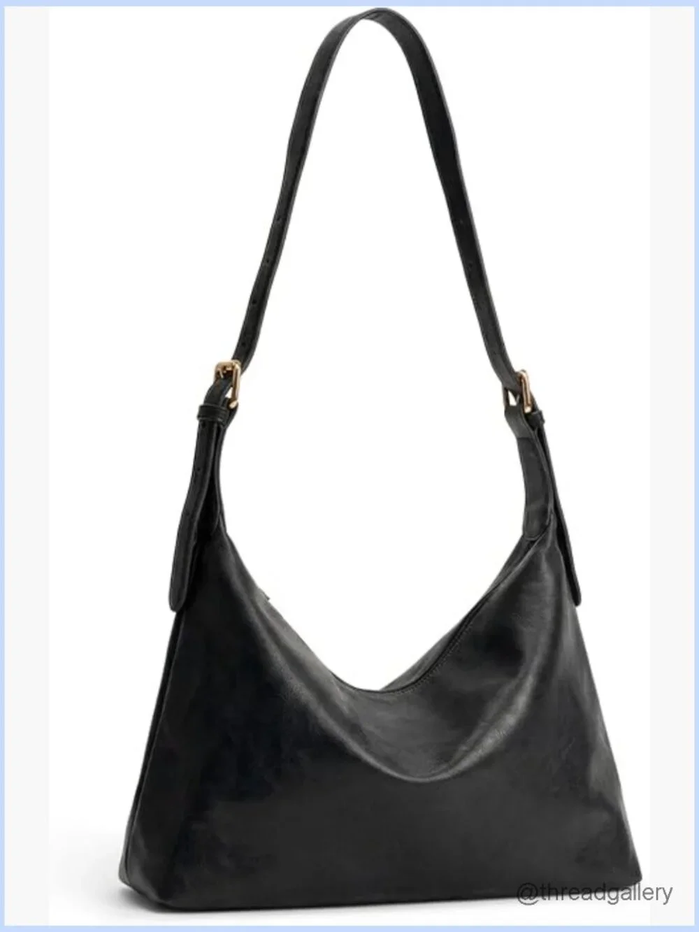 Slouchy Hobo Bag - Soft Vegan Leather Crossbody Shoulder Purse